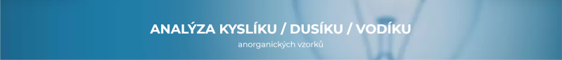 Analýza kyslíku dusíku vodíku